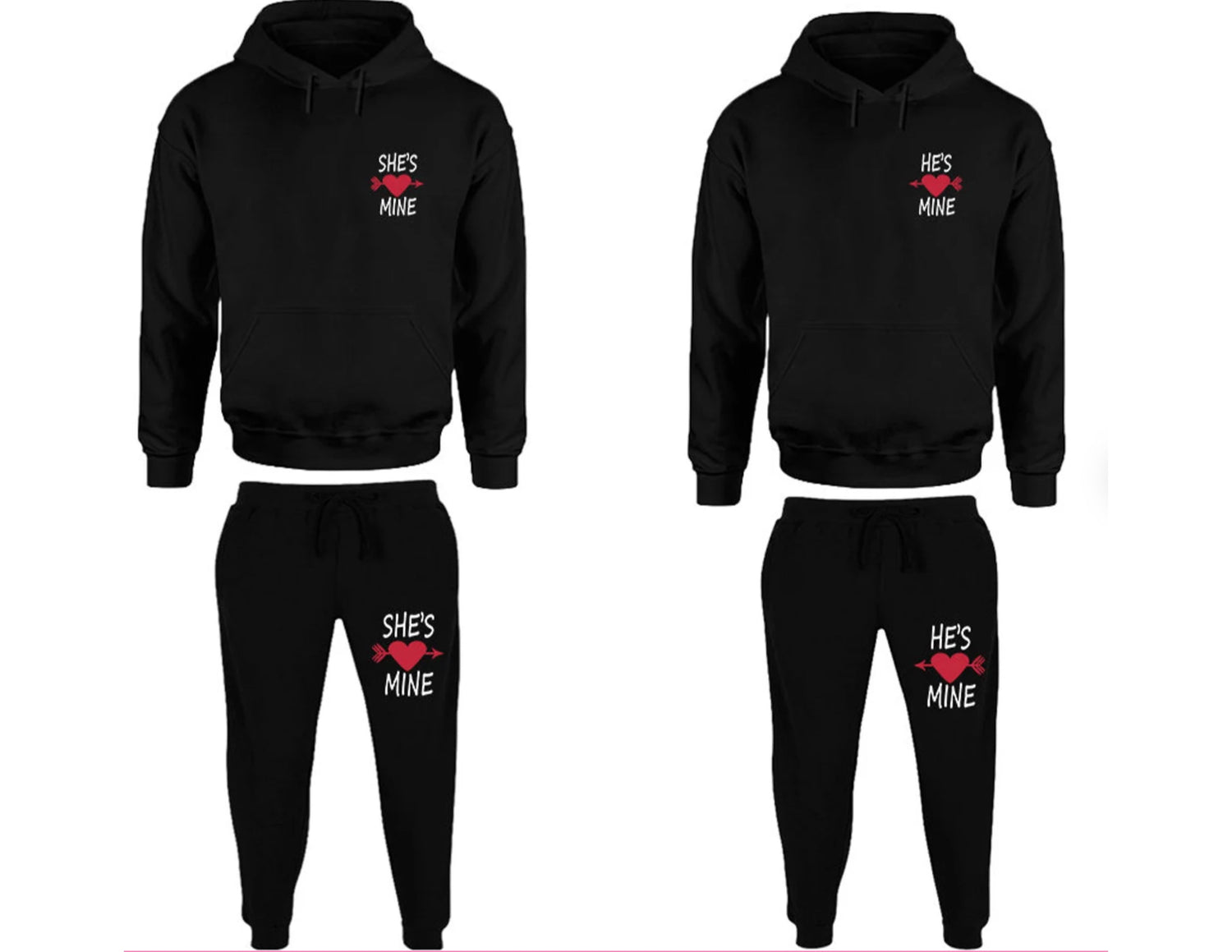 hoodie jogger matching tracksuits for couples