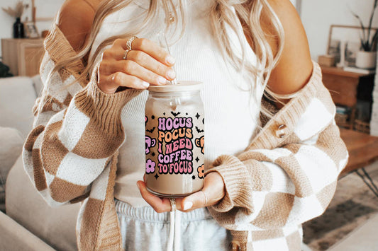 Hocus Pocus 16oz Tumbler Cup With Bamboo Lid And Straw,