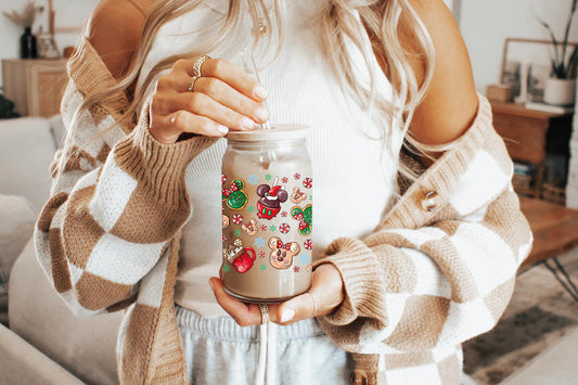 Coffee 16oz Tumbler Cup With Bamboo Lid And Straw,