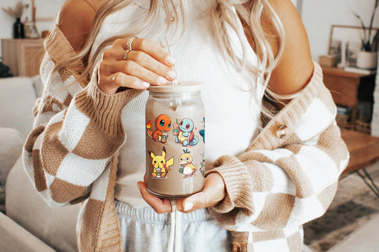 Pokemon 16oz Tumbler Cup With Bamboo Lid And Straw,