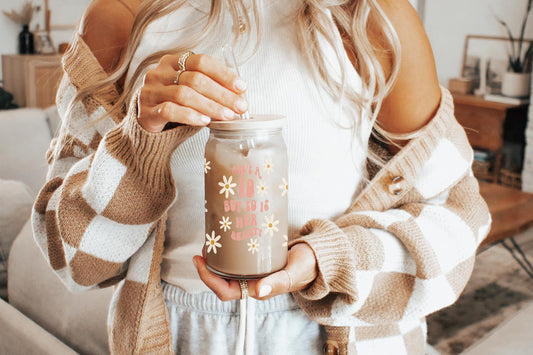 She is a 10 16oz Tumbler Cup With Bamboo Lid And Straw,