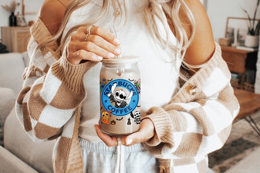 Stitch 16oz Tumbler Cup With Bamboo Lid And Straw,