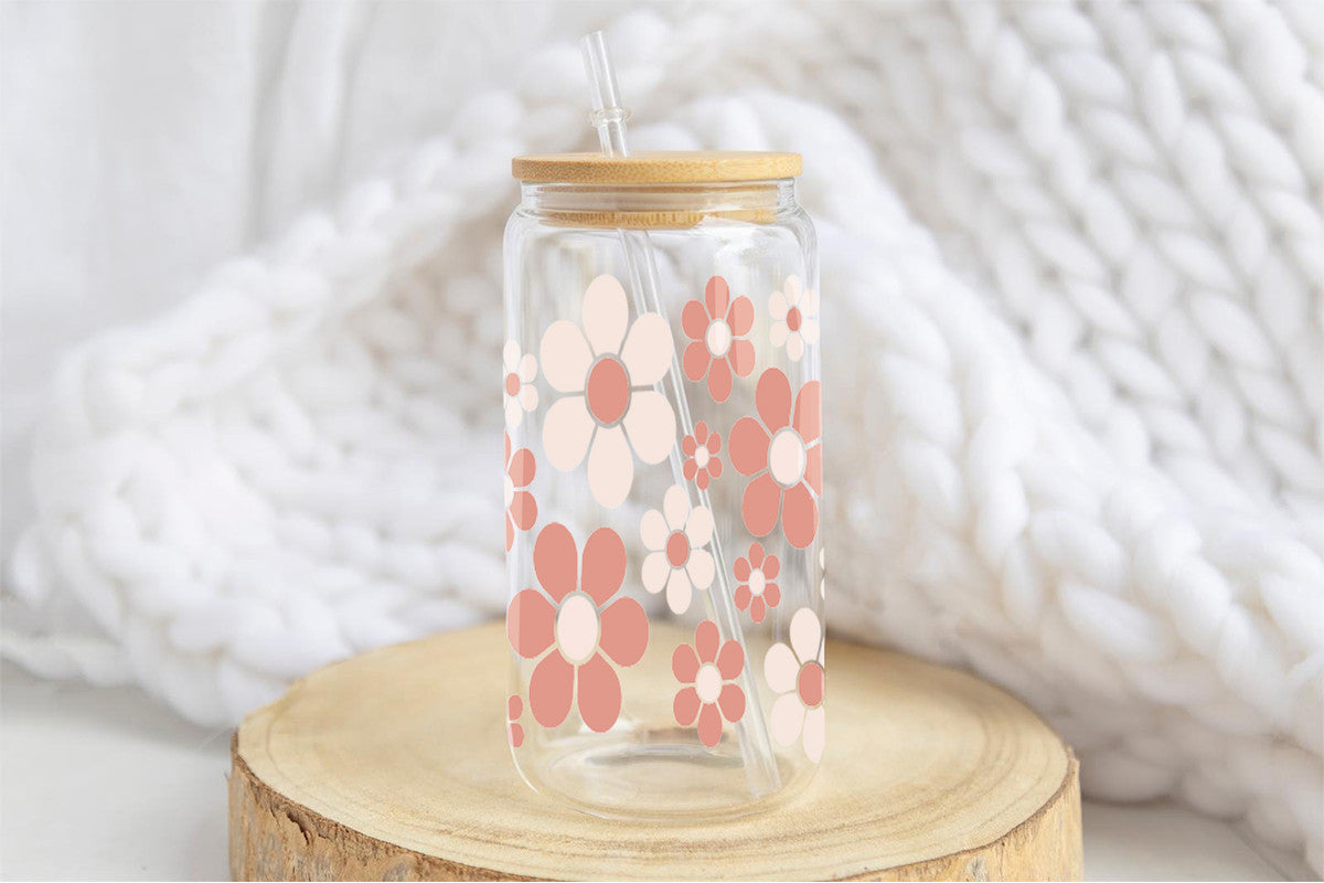 Camomile 16oz Tumbler Cup With Bamboo Lid And Straw,
