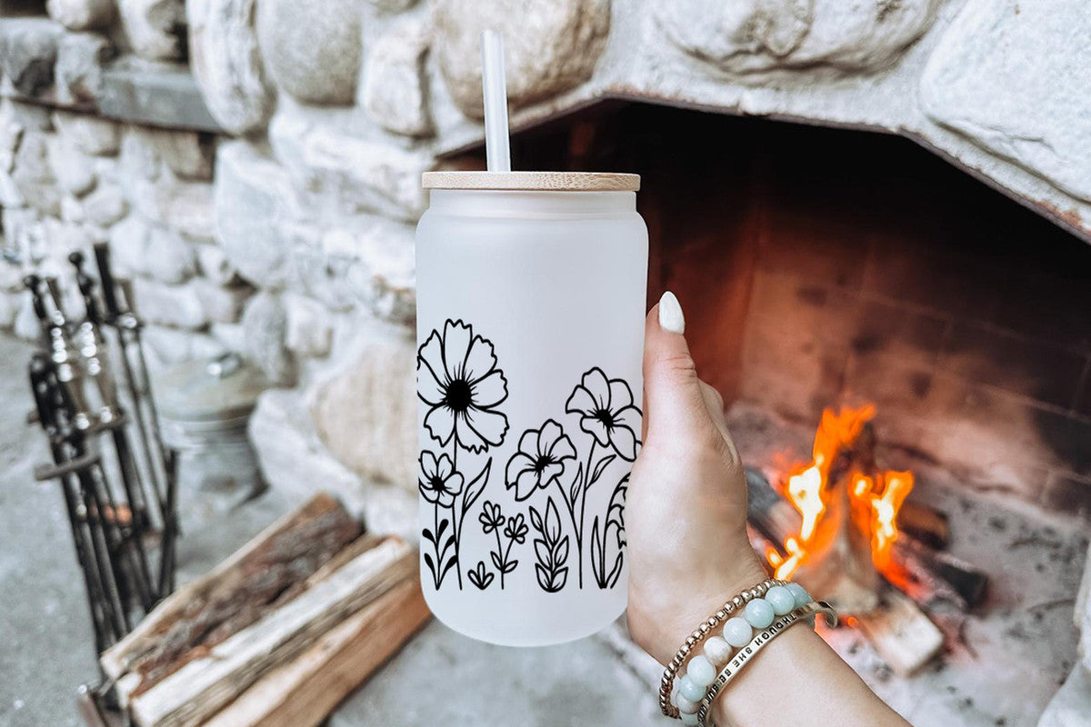Blessed 16oz Tumbler Cup With Bamboo Lid And Straw,