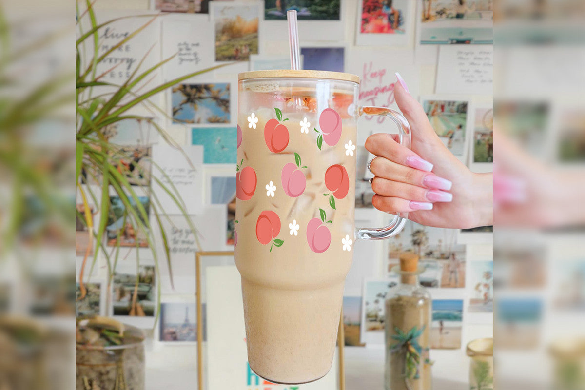 Apple 16oz Tumbler Cup With Bamboo Lid And Straw,