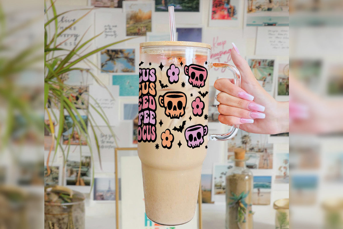 Hocus Pocus 16oz Tumbler Cup With Bamboo Lid And Straw,