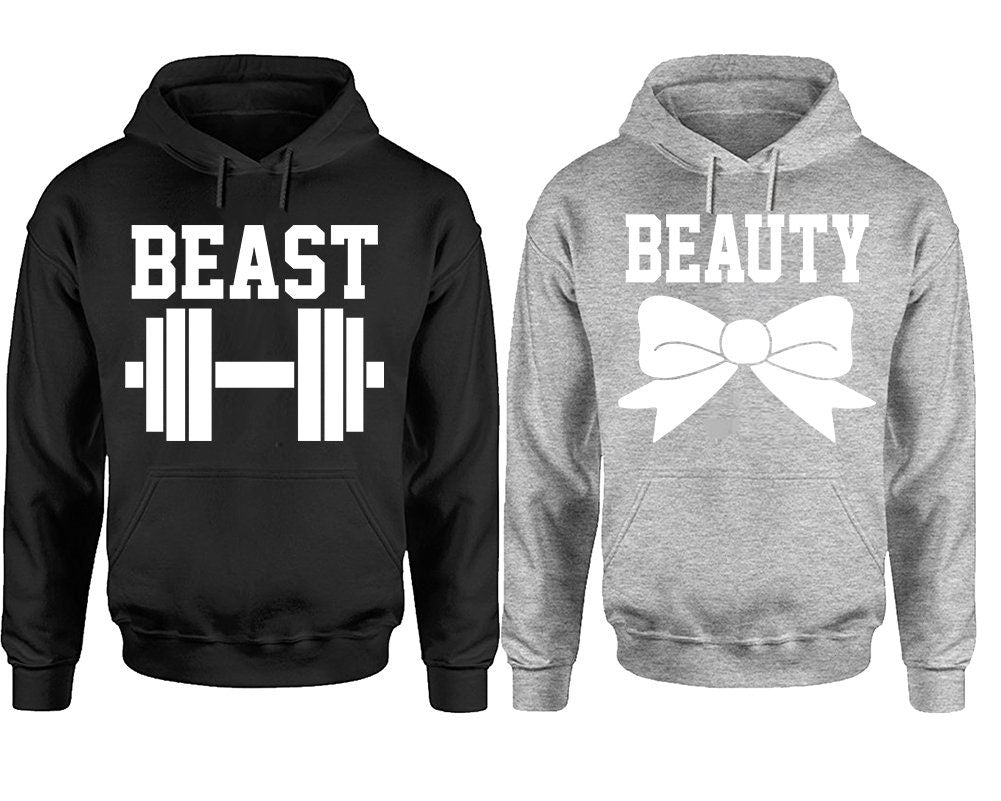Beauty Beast Couple Hoodies, Matching Couple Hoodies, Couple Hoodies, Sold Separately!!!
