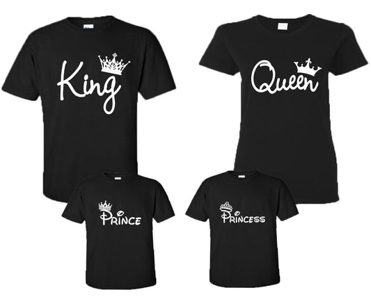 King, Queen, Prince, Princess,Matching Family Shirts, His and Her Shirts, Family Shirts Mr Mrs Shirts Matching Sold Separately