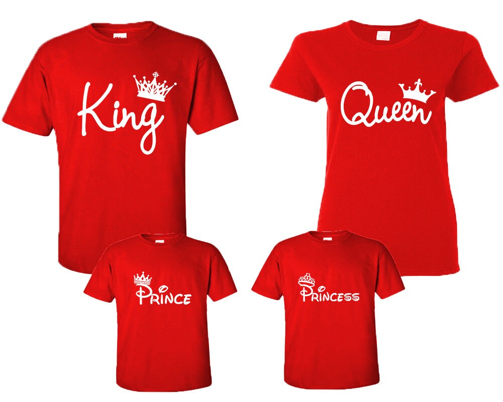 King, Queen, Prince, Princess,Matching Family Shirts, His and Her Shirts, Family Shirts Mr Mrs Shirts Matching Sold Separately