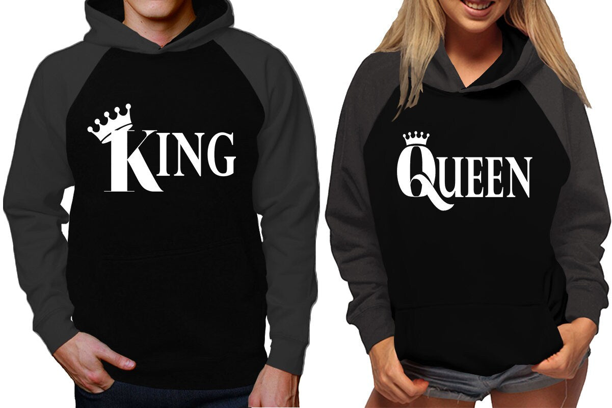 King Queen Hoodies, Couple sweaters  Christmas hoodies, Married couple outfits, Sweatshirt Pullover Hoodies SOLD Separately!!!