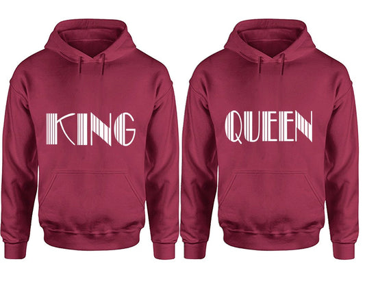 matching couple hoodies, king queen joggers ,tracksuit, sweaters, couple sweatshirts, Sweatshirt  Pullover Hoodies, Sold Separately!!!