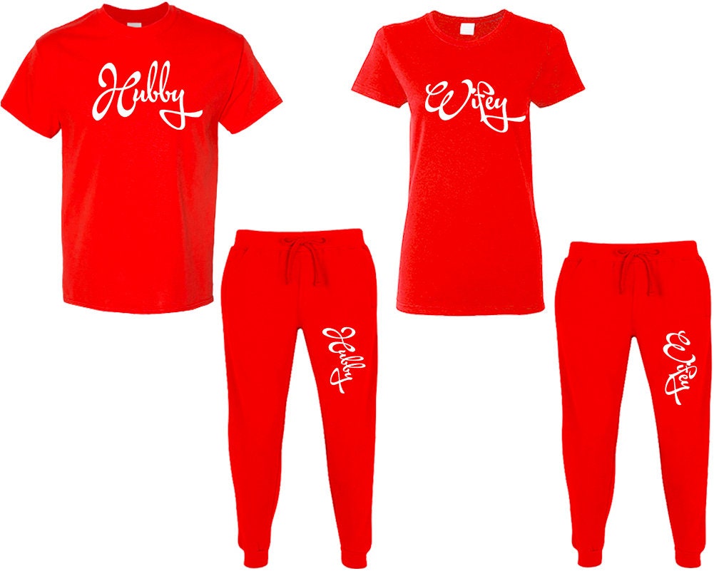 Hubby Wifey personalized gift for bride, wedding gift, honeymoon pajamas, bride to be gift, custom bridal gift set, 4 items sold separately