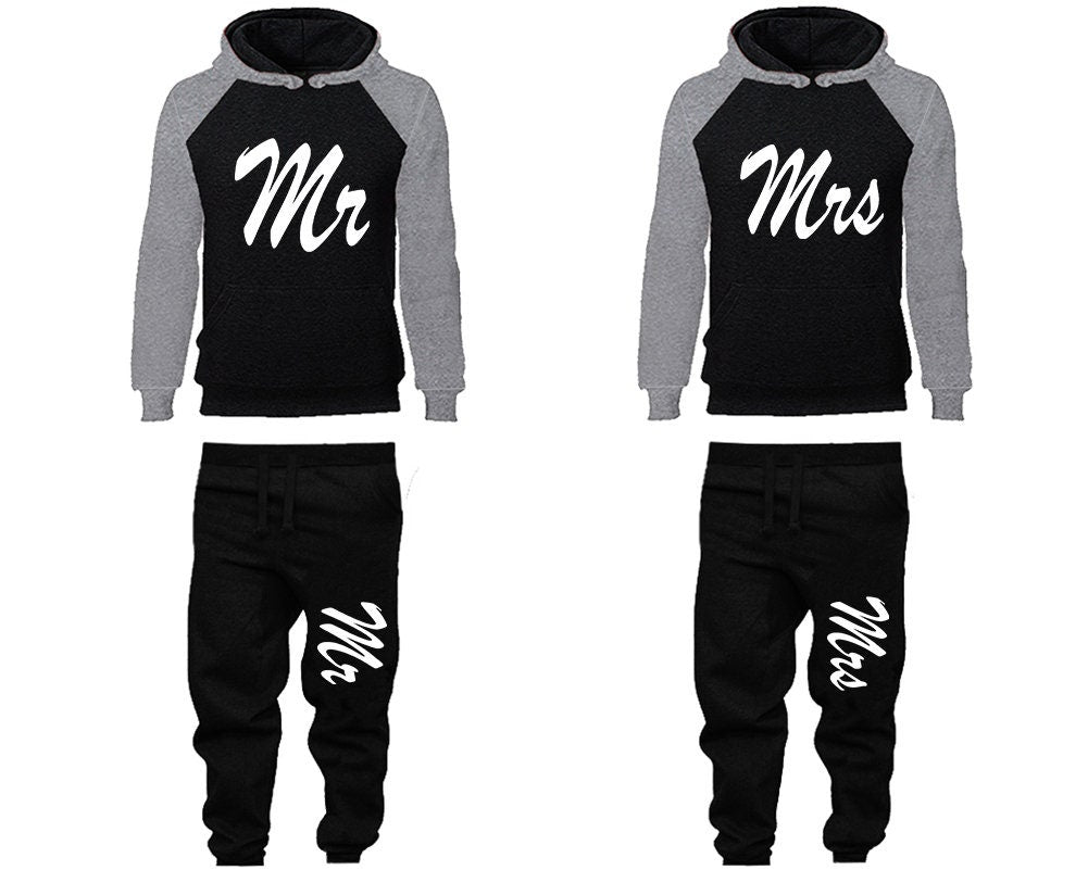 Mr Mrs anniversary gift Clothing  outfits Wedding gift hoodies jogger pants gift for her gift for him  Matching 4 items Sold Separately
