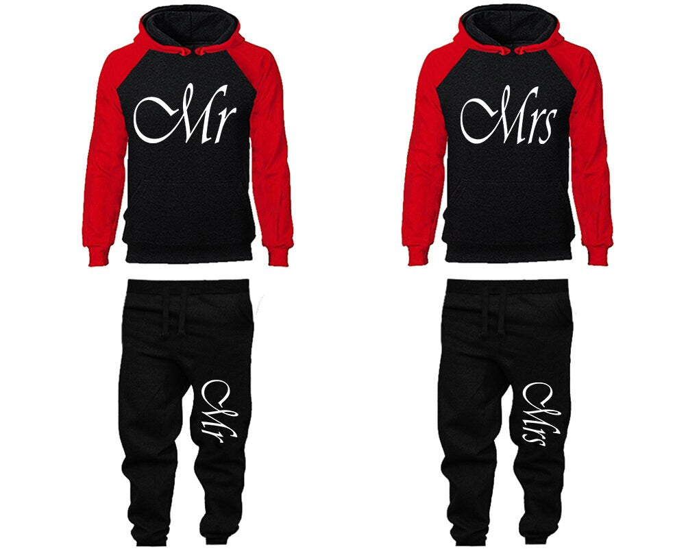 Couple clothing Jogger pants hoodie Mr Mrs  married vacation outfits   anniversary gift Wedding gift  Matching 4 items Sold Separately