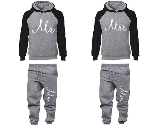 King Queen Mr Mrs wedding Couple clothing Jogger pants hoodie anniversary gift Wedding gift  Matching 4 items Sold Separately
