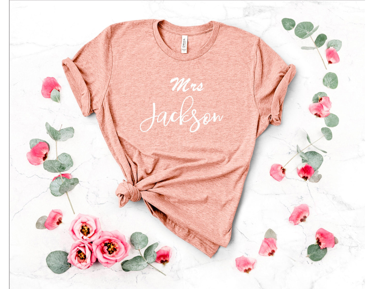 Mrs t shirt future wifey custom last name engagement shirt wedding shirt spring unisex size