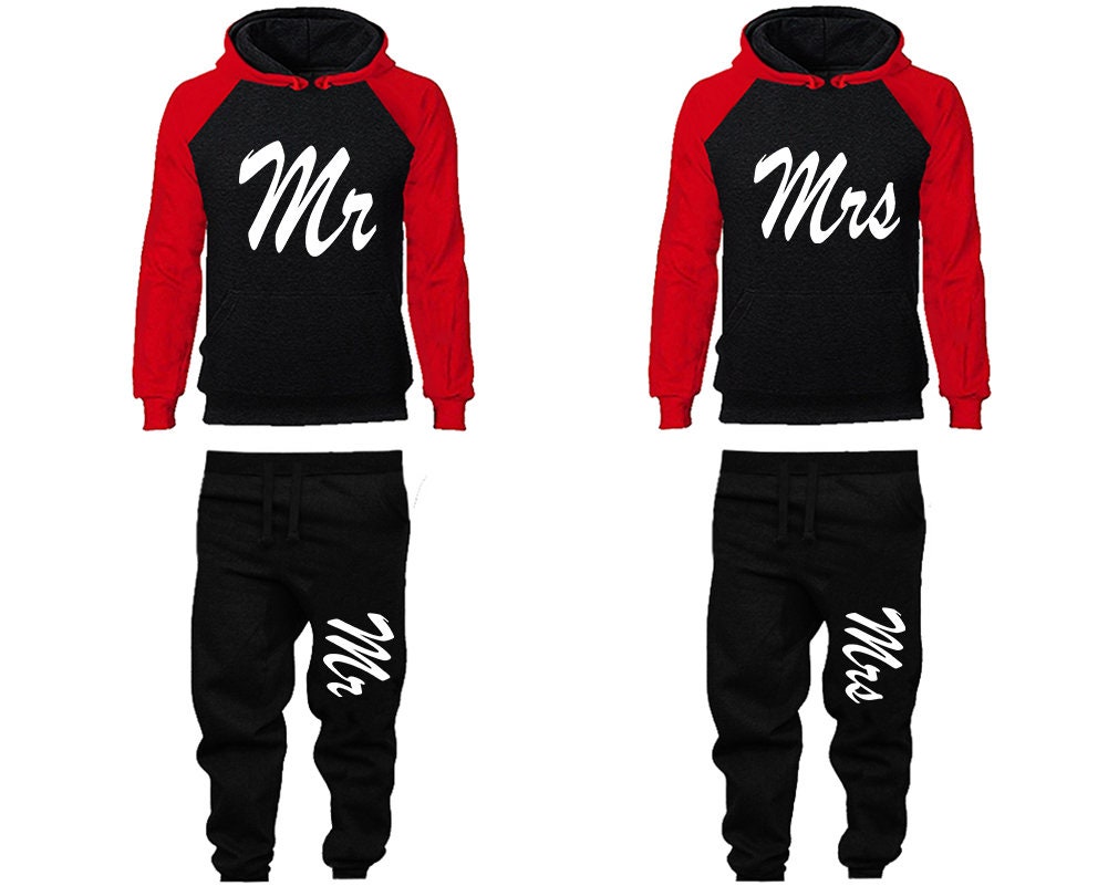 Mr Mrs anniversary gift Clothing  outfits Wedding gift hoodies jogger pants gift for her gift for him  Matching 4 items Sold Separately