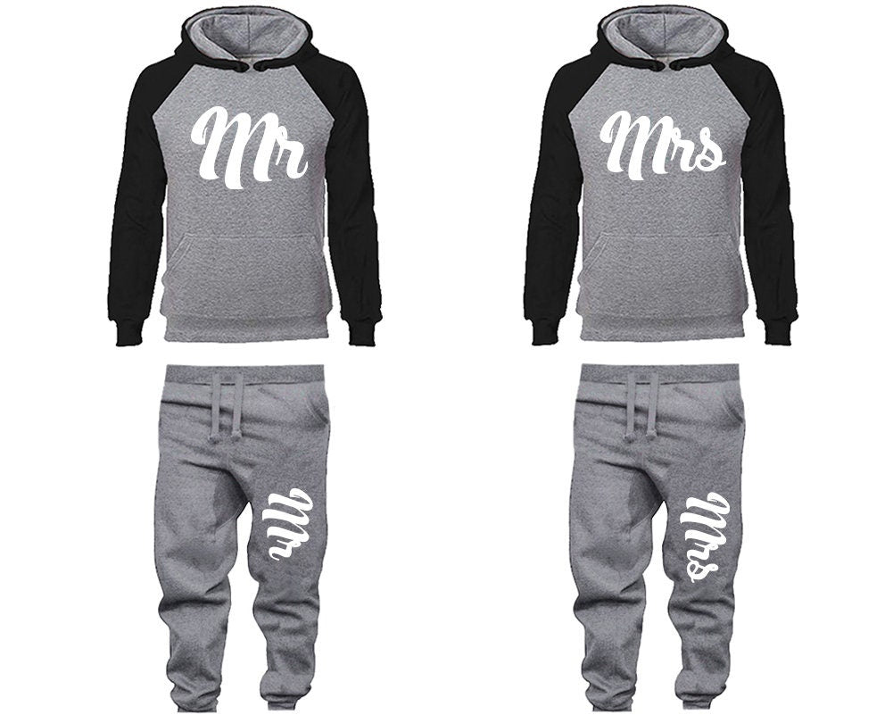 Summer wedding Mr Mrs Hoodie Jogger pants anniversary gift outfits Wedding  gift for her gift for him  Matching 4 items Sold Separately