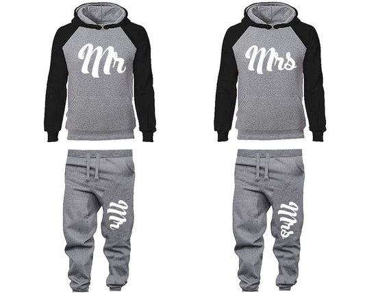 Summer wedding Mr Mrs Hoodie Jogger pants anniversary gift outfits Wedding  gift for her gift for him  Matching 4 items Sold Separately