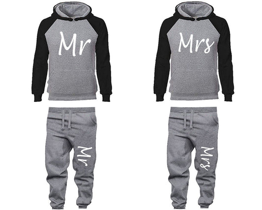 Hubby Wifey Mr Mrs Hoodie Jogger pants anniversary gift outfits Wedding gift for her gift for him  Matching 4 items Sold Separately