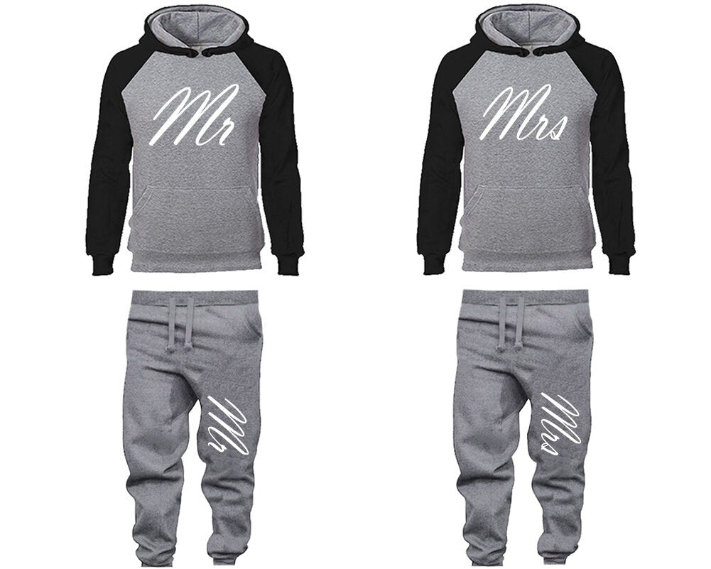 Mr Mrs wedding Couple clothing Jogger pants hoodie  vacation outfits anniversary gift Wedding gift  Matching 4 items Sold Separately