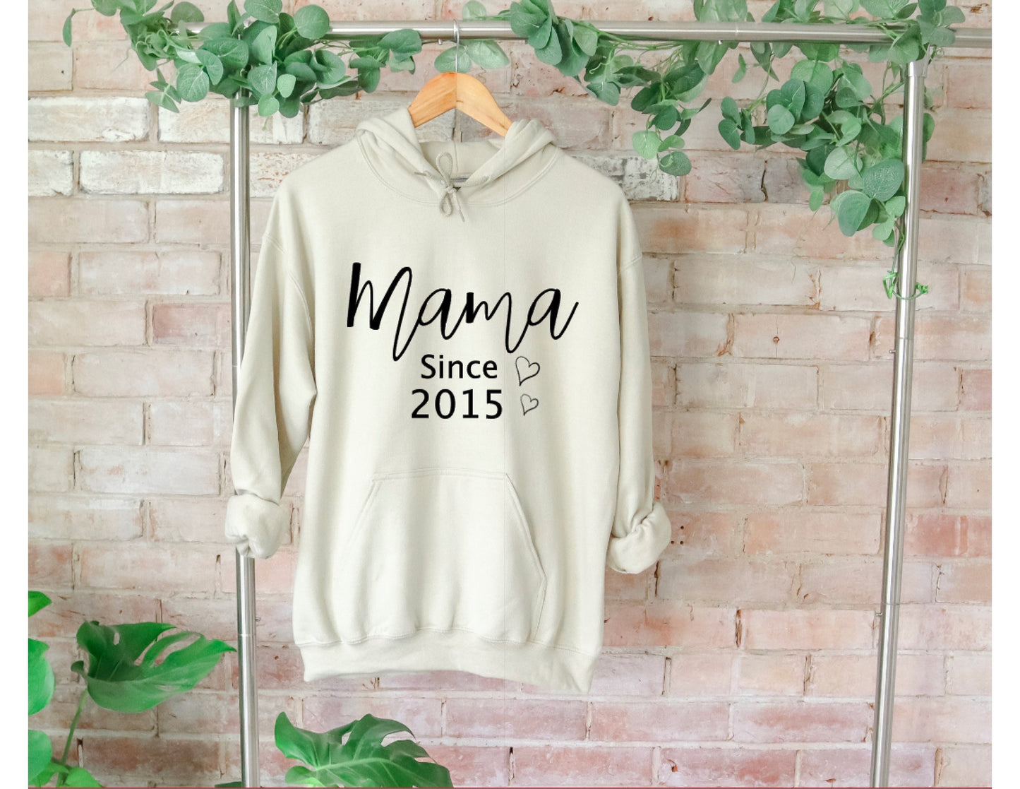Mother since date hoodie sand sweatshirt mothers day gift, gift for mom, funny gift idea unisex hoodie, t shirt,