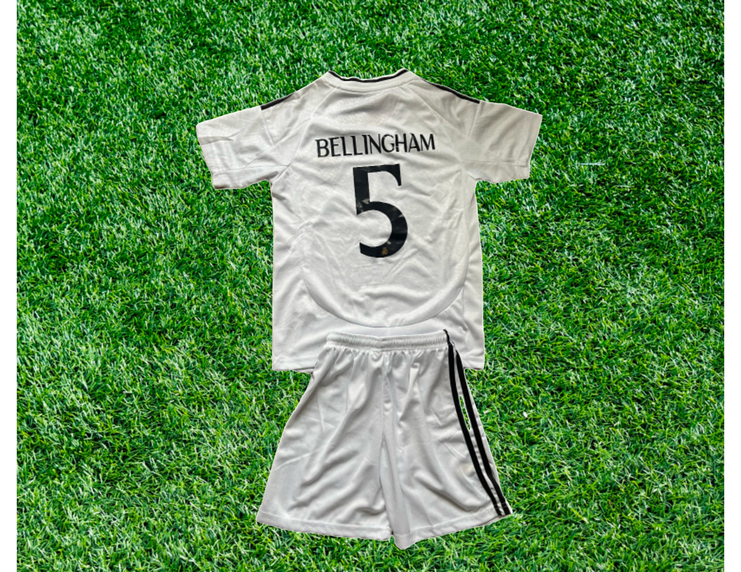2024 White Soccer Kids Jersey, Youth jersey, Boys and girls jersey, Jersey plus Shorts, sets for kids, birthday gift for him,