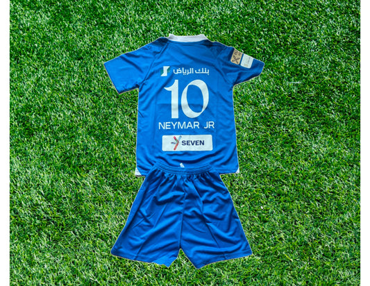 Kids Set Soccer Jersey, Youth jersey, Boys and girls jersey,Neymar  2024, Jersey plus Shorts, sets for kids, birthday gift for him,