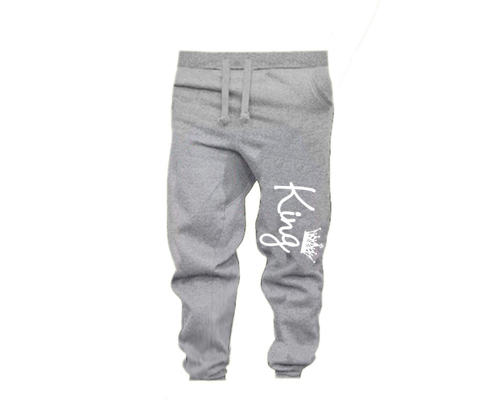 Black Grey color King design Jogger Pants for Man.