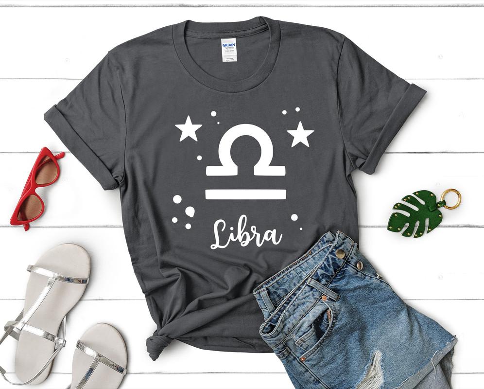 Libra t shirts for women. Custom t shirts, ladies t shirts. Charcoal shirt, tee shirts.