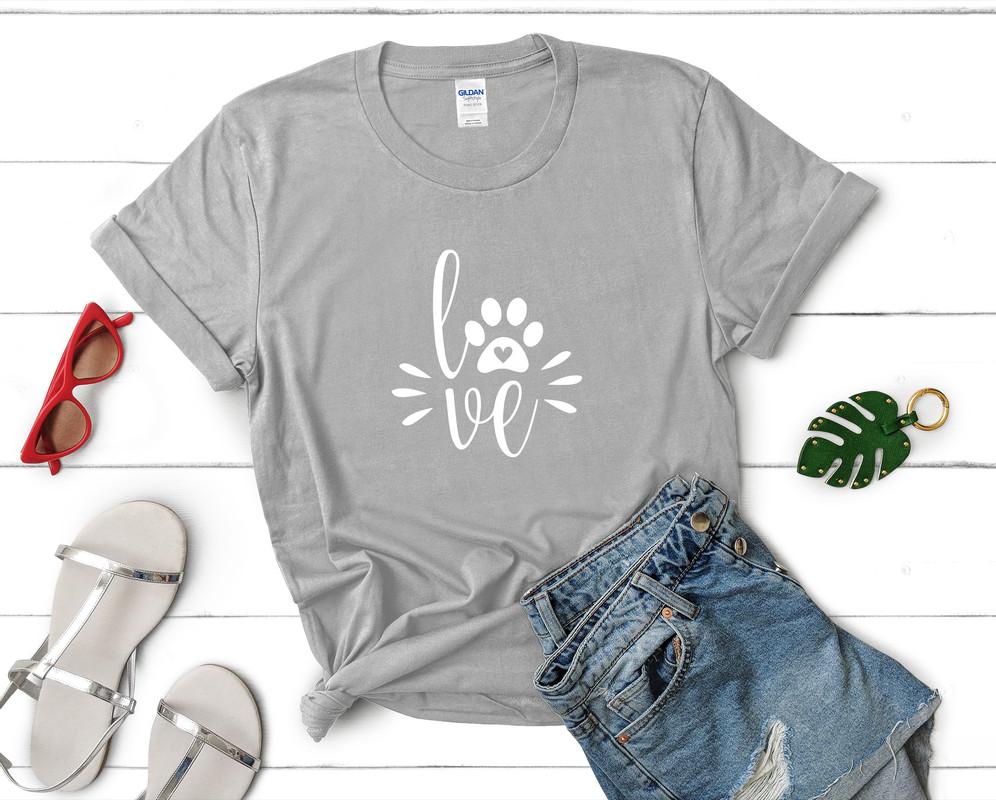 Love Dogs t shirts for women. Custom t shirts, ladies t shirts. Sports Grey shirt, tee shirts.