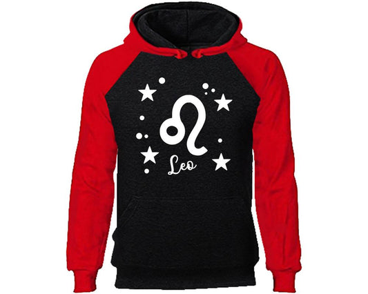 Leo Zodiac Sign hoodie. Red Black Hoodie, hoodies for men, unisex hoodies