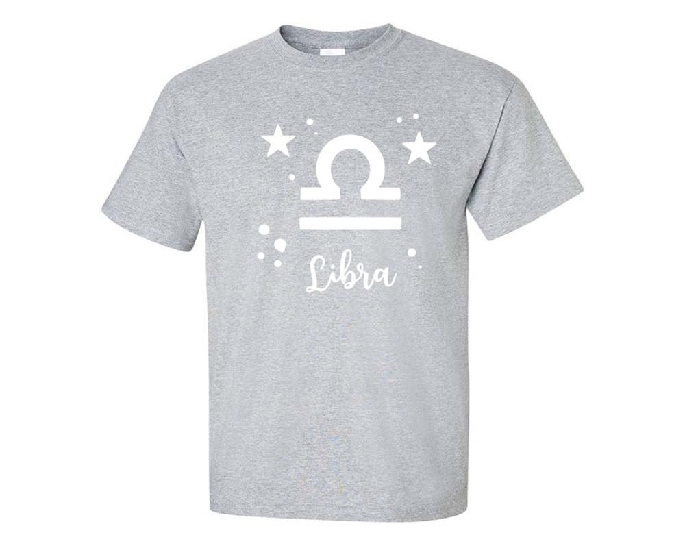 Libra custom t shirts, graphic tees. Sports Grey t shirts for men. Sports Grey t shirt for mens, tee shirts.