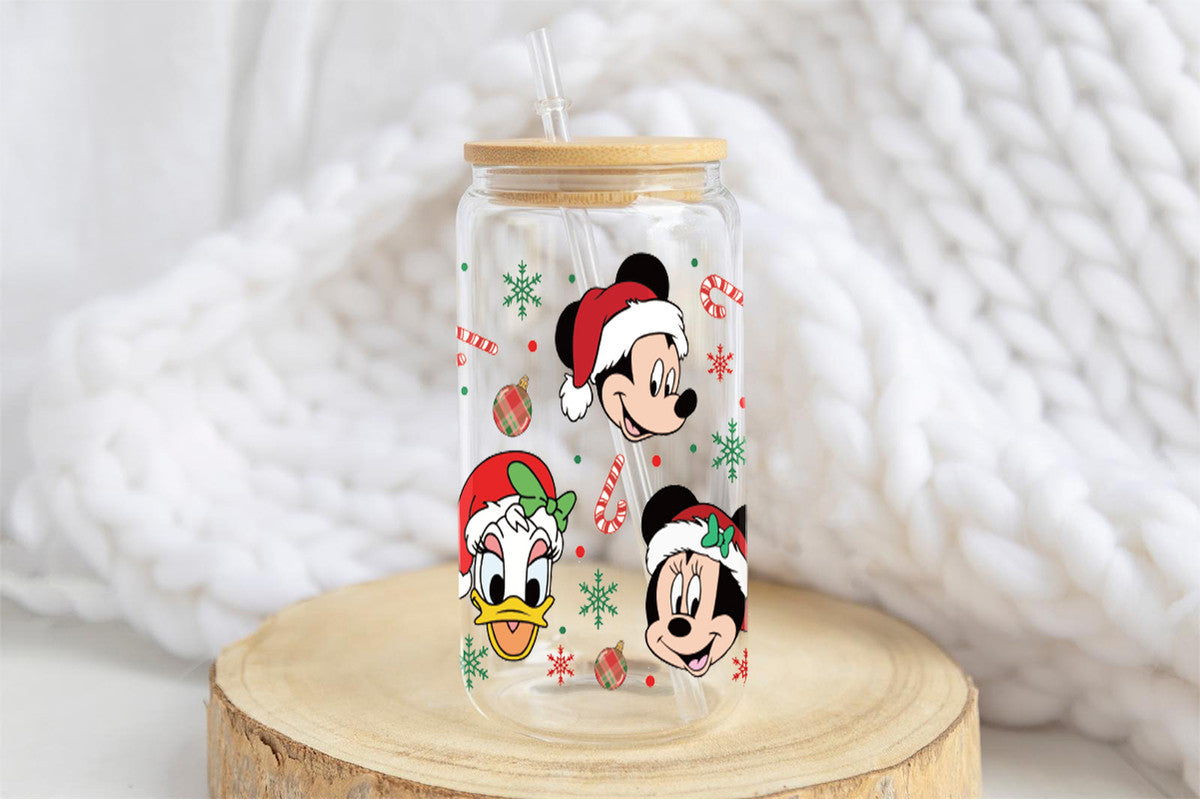 Disney Mickey 16oz Tumbler Cup With Bamboo Lid And Straw, 