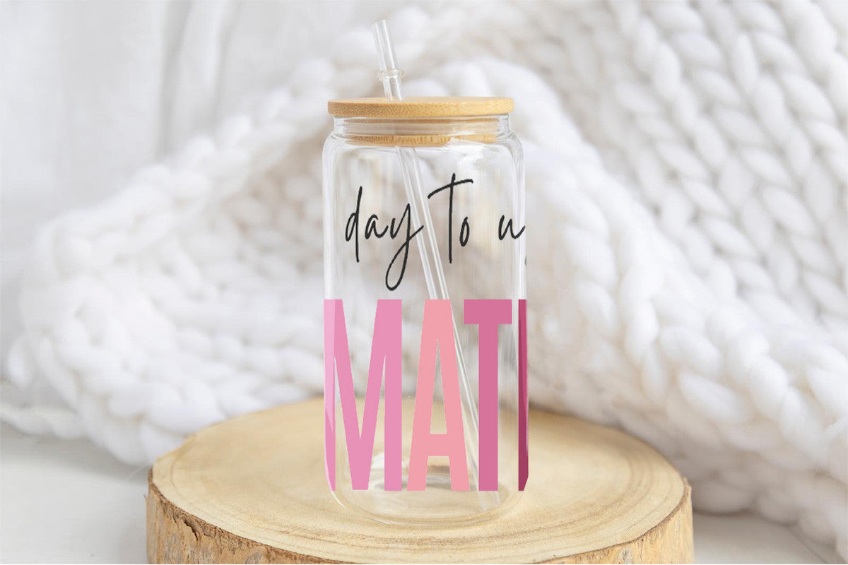 Girl math 16oz Tumbler Cup With Bamboo Lid And Straw, 