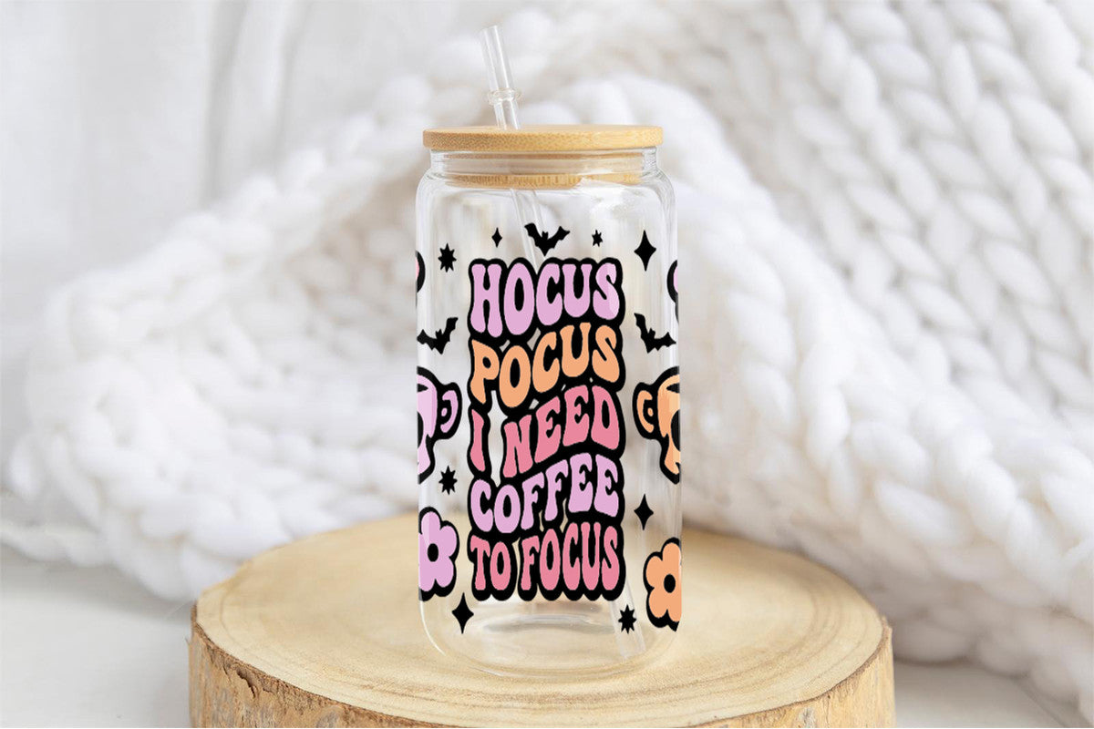 Hocus Pocus 16oz Tumbler Cup With Bamboo Lid And Straw, 