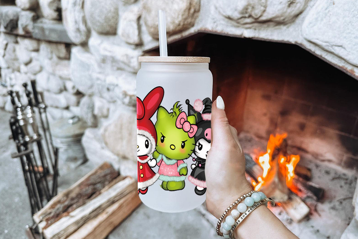 Sanrio 16oz Tumbler Cup With Bamboo Lid And Straw, 