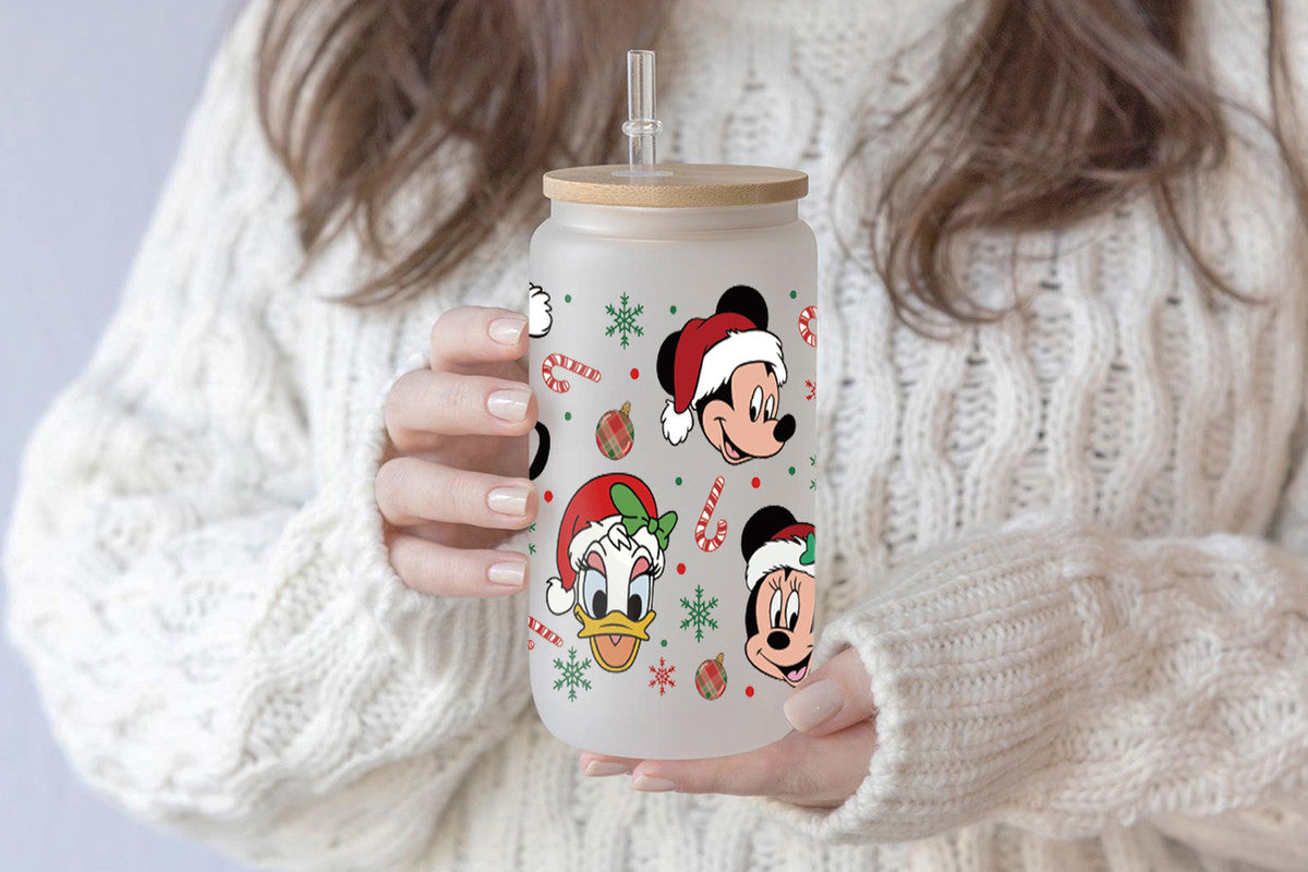 Disney Mickey 16oz Tumbler Cup With Bamboo Lid And Straw, 