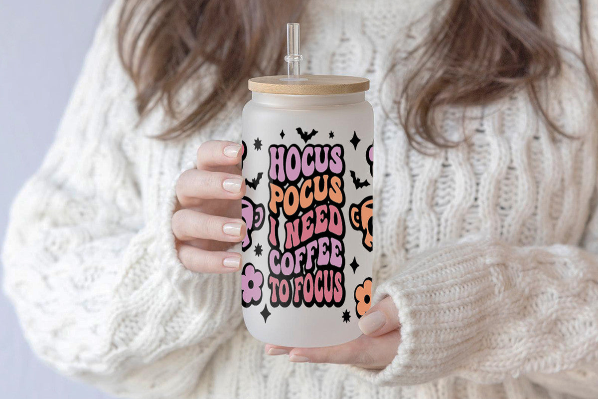 Hocus Pocus 16oz Tumbler Cup With Bamboo Lid And Straw, 