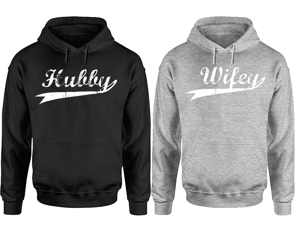 Hubby and Wifey Couple Hoodies, Matching Couple Hoodies, Sweatshirt  Pullover Hoodies Sold Separately!!!