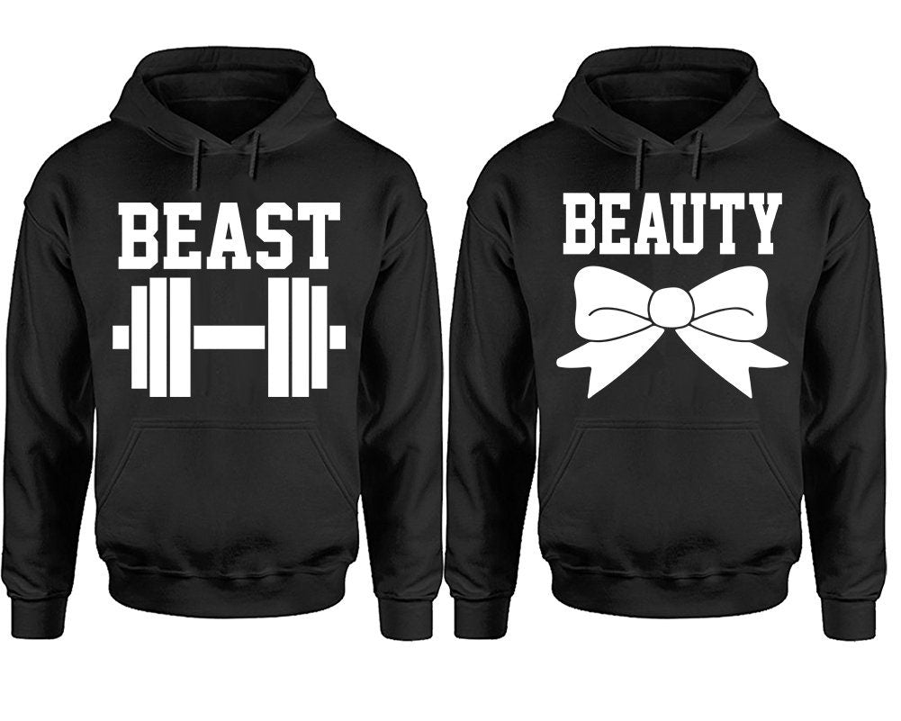 Beauty Beast Couple Hoodies, Matching Couple Hoodies,  Couple Hoodies, Sold Separately!!!