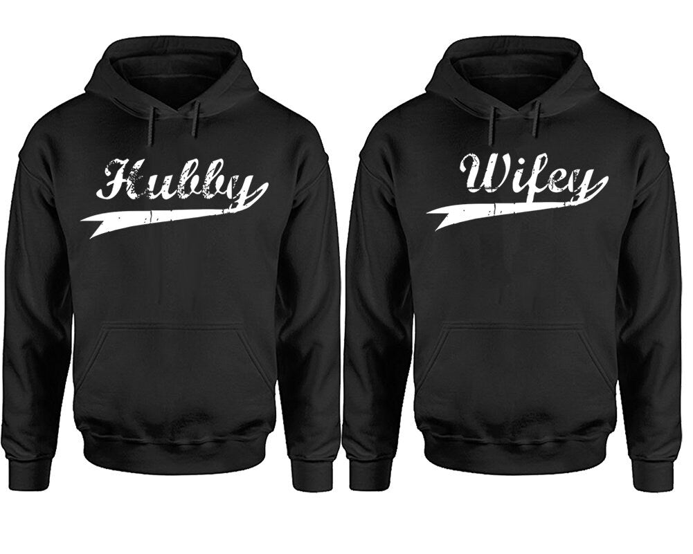 Hubby and Wifey Couple Hoodies, Matching Couple Hoodies, Sweatshirt  Pullover Hoodies Sold Separately!!!