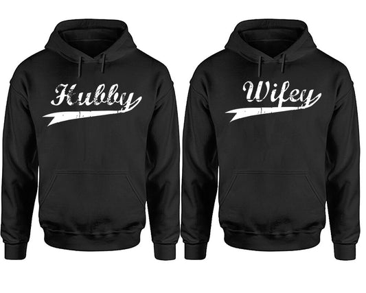 Hubby and Wifey Couple Hoodies, Matching Couple Hoodies, Sweatshirt  Pullover Hoodies Sold Separately!!!