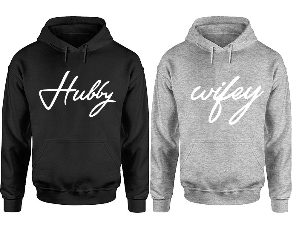 Hubby  Wifey Christmas Couple gift ,Couple Hoodies, Matching Couple Hoodies, Sweatshirt  Pullover Hoodies, Sold Separately!!!