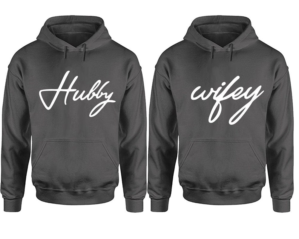 Hubby  Wifey Christmas Couple gift ,Couple Hoodies, Matching Couple Hoodies, Sweatshirt  Pullover Hoodies, Sold Separately!!!