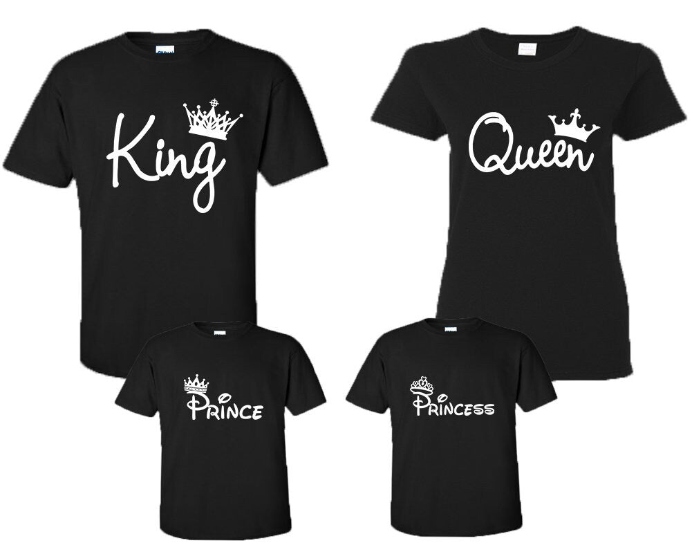 King, Queen, Prince, Princess,Matching Family Shirts, His and Her Shirts, Family Shirts Mr Mrs Shirts Matching Sold Separately
