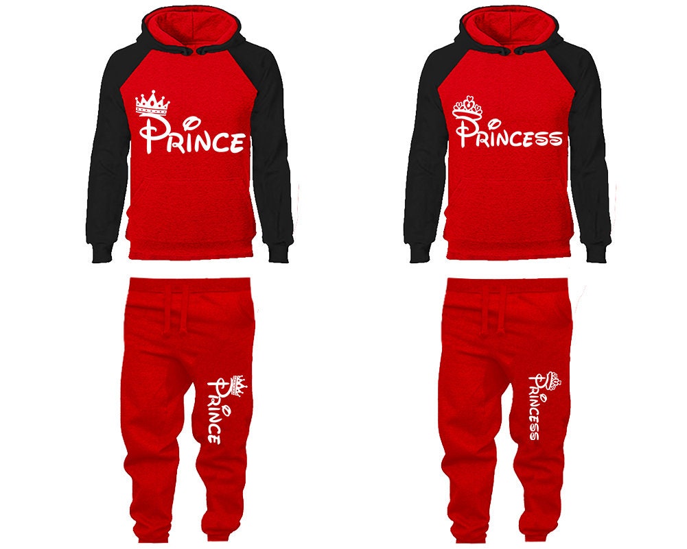 Prince Princess Christmas gift Jogger pants Clothing, Women Joggers Men Joggers King Queen Hoodies Matching 4 items  Sold Separately