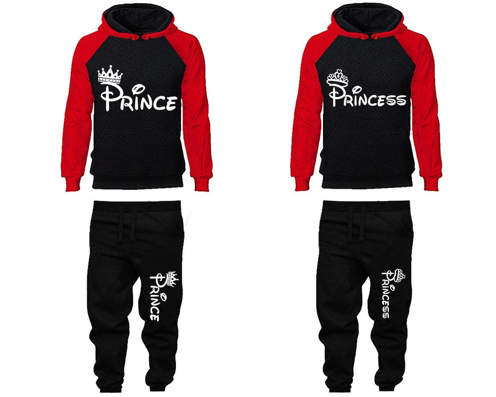 Prince Princess Christmas gift Jogger pants Clothing, Women Joggers Men Joggers King Queen Hoodies Matching 4 items  Sold Separately