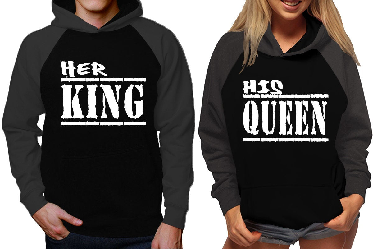 Her King His Queen Hoodies, Couple sweaters  Christmas hoodies, Married couple outfits, Sweatshirt Pullover Hoodies SOLD Separately!!!