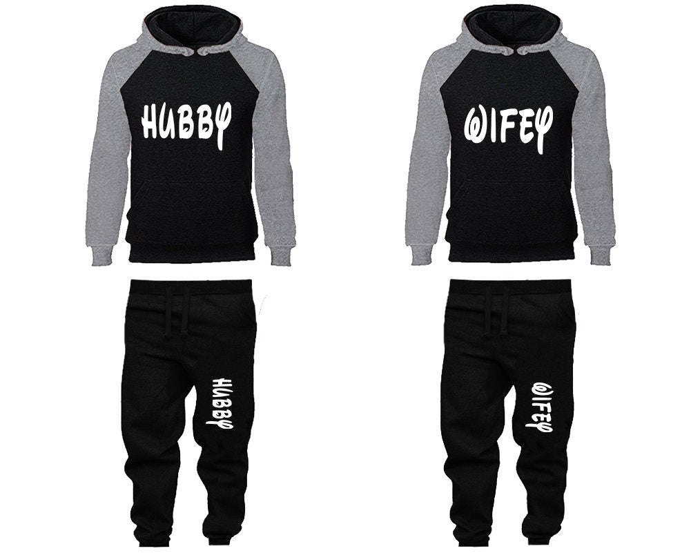 Hubby Wifey Christmas  Hoodie Jogger pants, Clothing, Women Joggers Men Joggers, married outfits  Hoodies Matching 4 items Sold Separately